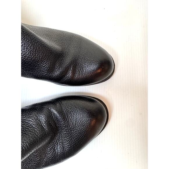 NINE WEST Payson Knee High Boots Womens 7.5 Leather Riding Equestrian Biker Moto - Picture 8 of 16